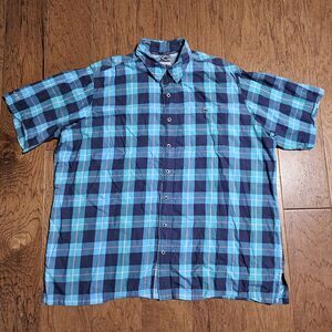 GameGuard Outdoors Button-Up Shirt Mens 3X Blue Lightweight Vented Fishing